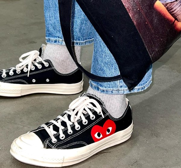 Converse x PLAY Comme des Garcons Chuck 70 Unisex Low Top Shoe. Converse