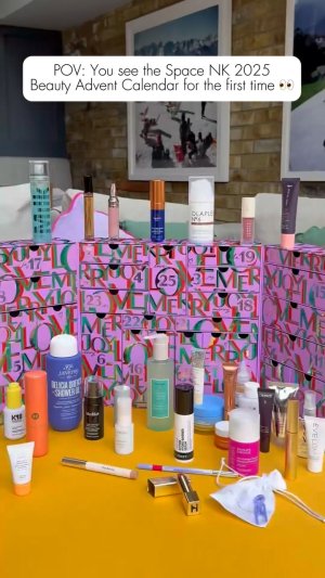 @spacenk’s instagram video of Space NK Beauty Advent Calendar