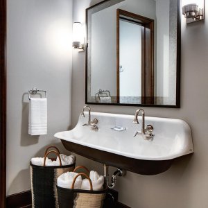 K 3202 Brockway 4 Wall Mounted Wash Sink With 2 Faucet Holes