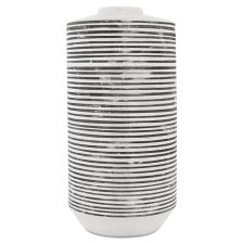 Shop Très grand vase Maddy noir/blanc and more