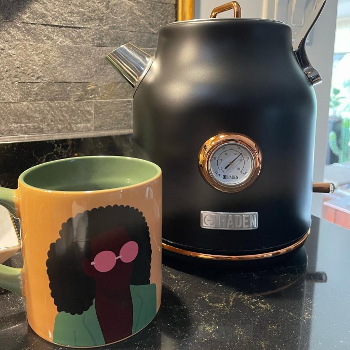 user image by @tiffcecile, Haden Heritage 1.7L Stainless Steel Electric Cordless Kettle