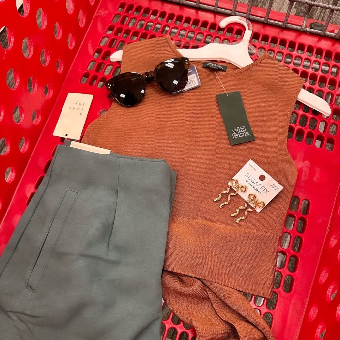 user image by @meandtarget, SUGARFIX by BaubleBar Bow Statement Stud Earrings - Gold: Zinc Material, Post Closure, 2&#34; Length, 1.1&#34; Width, 0.039 lbs