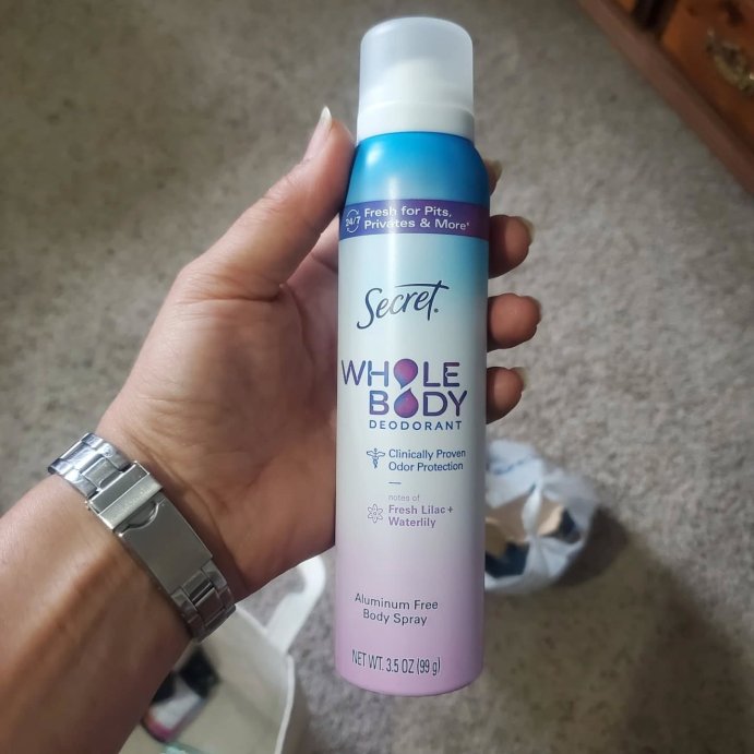 user image by @feliciarejniak, Secret Whole Body Deodorant Spray - Lilac &#38; Waterlily - Aluminum-Free 3.5oz