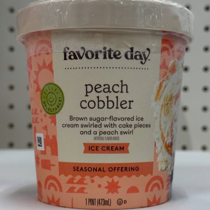 user image by @tmc_reviews, Peach Cobbler Frozen Ice Cream - 16oz - Favorite Day&#8482;