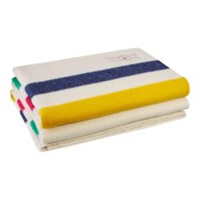 Shop Hudson's Bay Stripes Signature Twin Size Point Blanket, Multi-Coloured, 86-in x 60-in and more