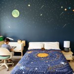 Kids Bedding Blue Solar System Quilt Crate Kids