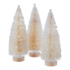 Shop Décoration de table arbre goupillons floqué avec p and more