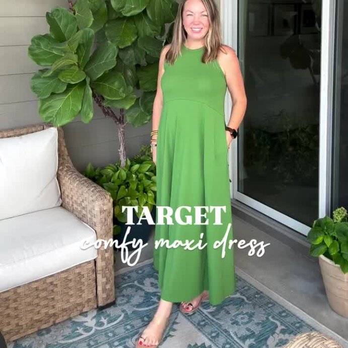 user image by @the.heather.edit, Women's Knit Maxi Tank Dress - A New Day™
