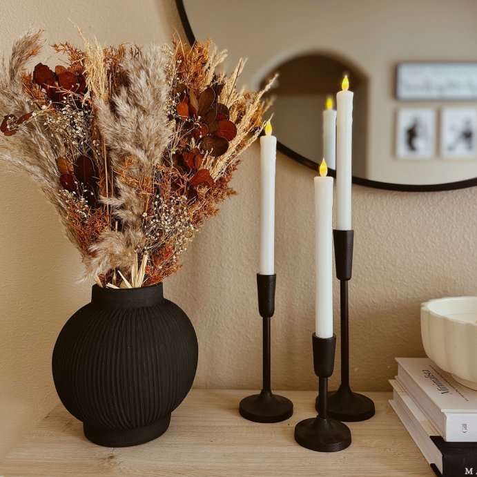 user image by @xojossy, Set of 3 Aluminum Taper Holders - Threshold™