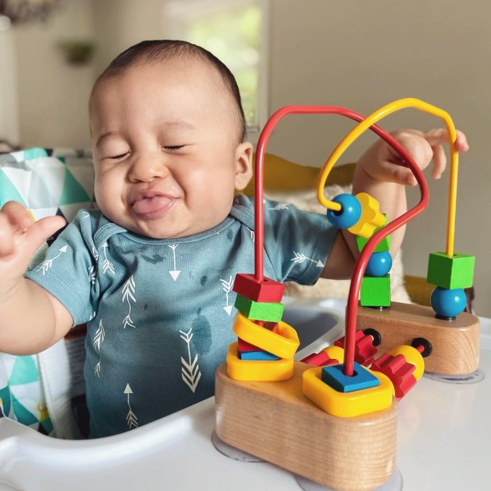 user image by @rowdycamperkaio, Melissa &#38; Doug First Bead Maze Wooden Educational Toy for Floor, High Chair, Table