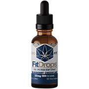 Shop CBDFit CBD FitDrops Full Spectrum Hemp Extract Oil - 25 MG - Blueberry Cheesecake (20 Servings) and more