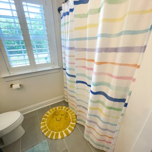Rainbow Stripe Shower Curtain