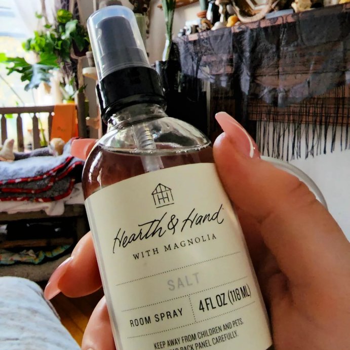 user image by @35mmdollsw, 4 fl oz Salt Room Spray - Hearth &#38; Hand&#8482; with Magnolia: Non-Powered Liquid Freshener, Spring Scent