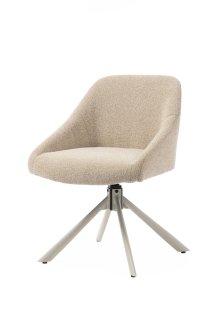 Shop Chaise de bureau pivotante Canvas Chester, écru and more