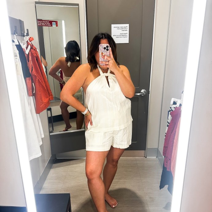 user image by @sofivallecillo, Women's Knotted Halter Top - Universal Thread™