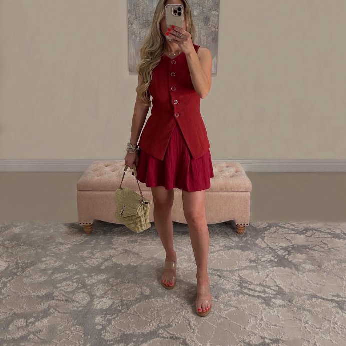 user image by @shirley.chanel1, Women's High-Rise Pleated Skort - A New Day™