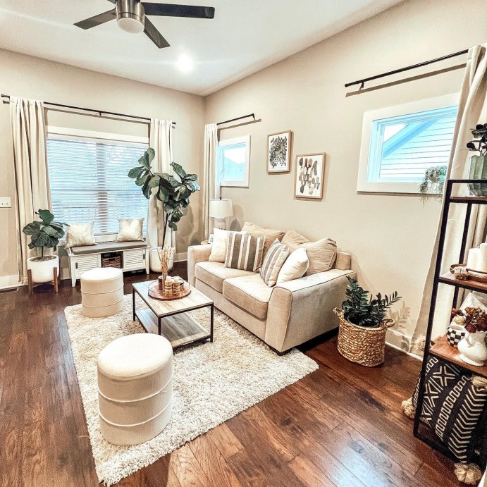 user image by @theurbanfiddle, Catalina Round Ottoman - Threshold™ designed with Studio McGee