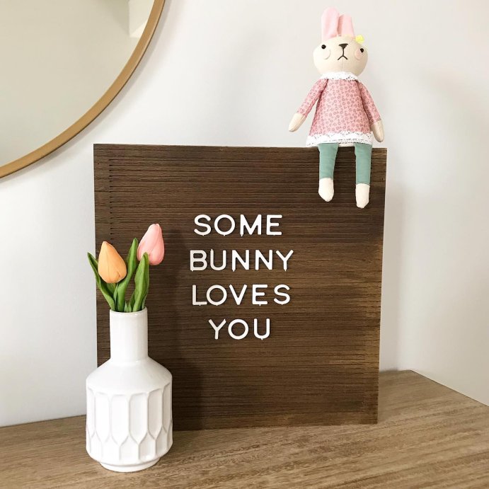 user image by @kayyayy__, 14&#34;x 14&#34; Wood Letter Board Brown - Threshold&#8482;: MDF Traditional Typography Wall Sign Panel, No Battery Required