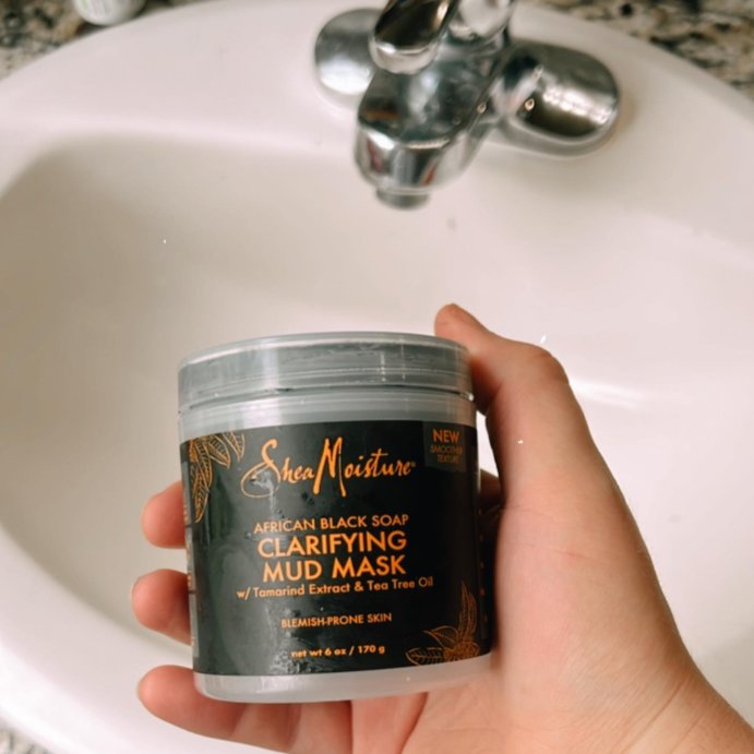 user image by @cornercrosbycottage, SheaMoisture African Black Soap Tamarind Extract &#38; Tea Tree Oil Clarifying Mud Mask - 6oz