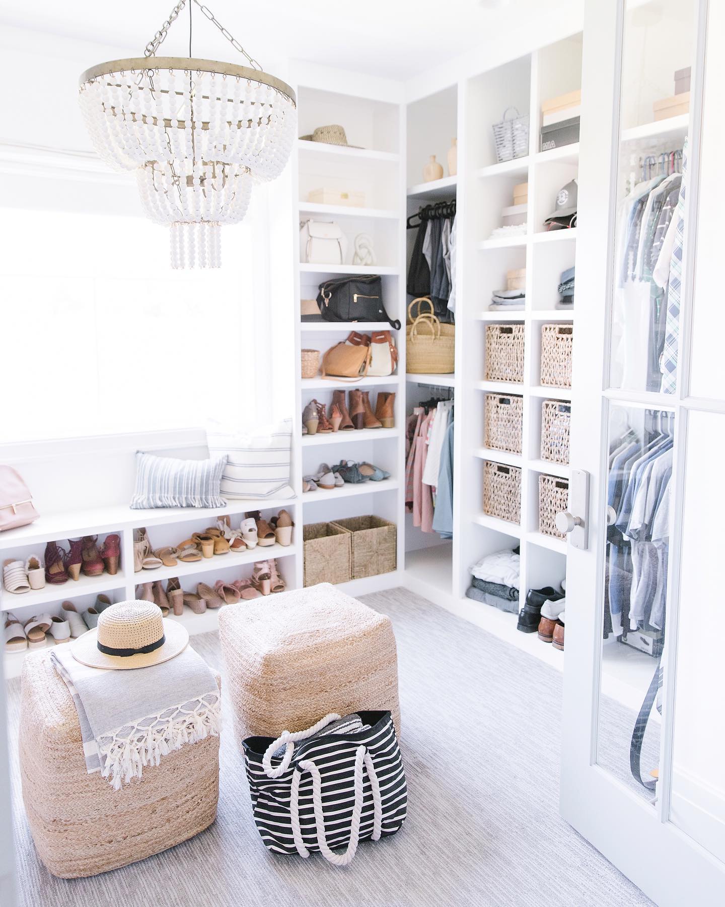 Modern coastal closet Instagram Post