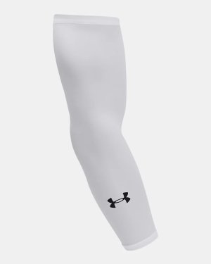 白 サイズLG アンダーアーマー カーフスリーブ 新品 UA Team Unisex Arm Sleeve | Under Armour