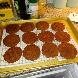  Mini Electric Pizzelle Maker - Makes One Personal Tiny Sized 4  Traditional Italian Cookie in Minutes- Nonstick Easy to Use Press - Recipes  Included- Must Have Dessert Treat for Holiday Baking