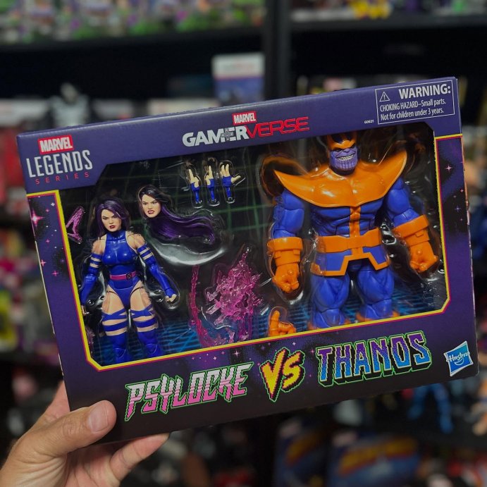 user image by @robbstar_collects, Marvel Legends Series Gamerverse Psylocke vs. Thanos