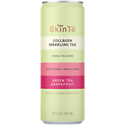 Shop SkinTe Collagen Sparkling Tea - 300mg of Collagen with Herbs & Antioxidants - Green Tea Grapefruit (12 Drinks / 12 Fl Oz. Each) and more