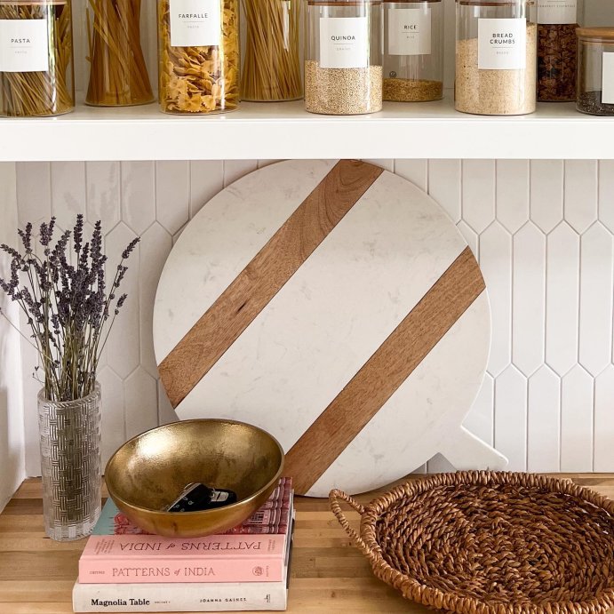 user image by @ashleynandihome, Medium Glass Storage Canister with Wood Lid - Threshold&#8482;: Clear Glass Jar with Lid, 48oz, Hand Wash