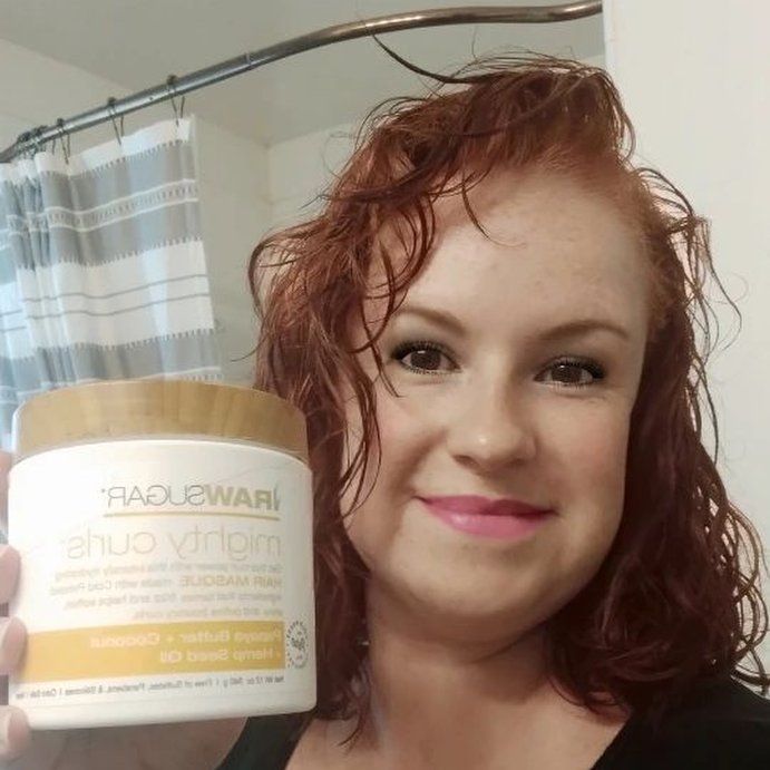 user image by @scarlettandieyt, Raw Sugar Mighty Curls&#160;Hair Masque - Papaya Butter + Coconut Oil + Hemp Seed Oil - 12oz