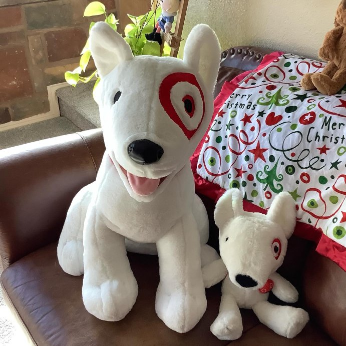 user image by @misslisalee_, 24&#34; Bullseye Dog Stuffed Animal