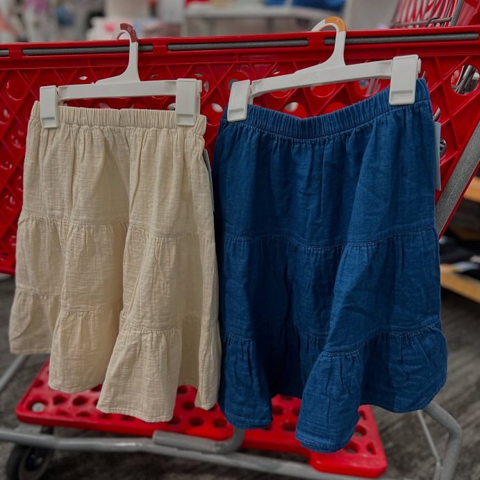user image by @targetbayareafinds, Girls&#39; Midi Skirt - Cat &#38; Jack&#8482; Indigo