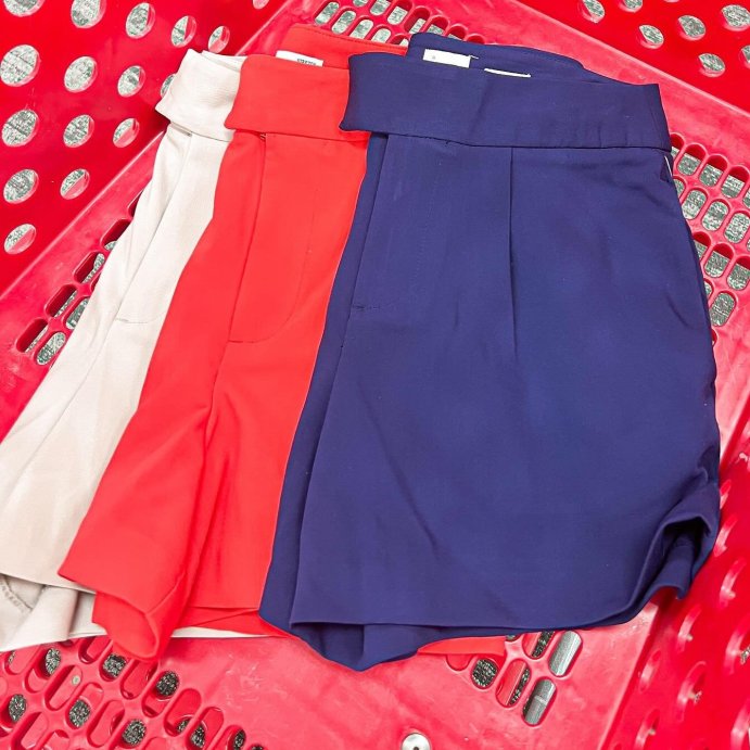 user image by @kara.shops.it.all, Women's High-Rise Tailored Shorts - A New Day™