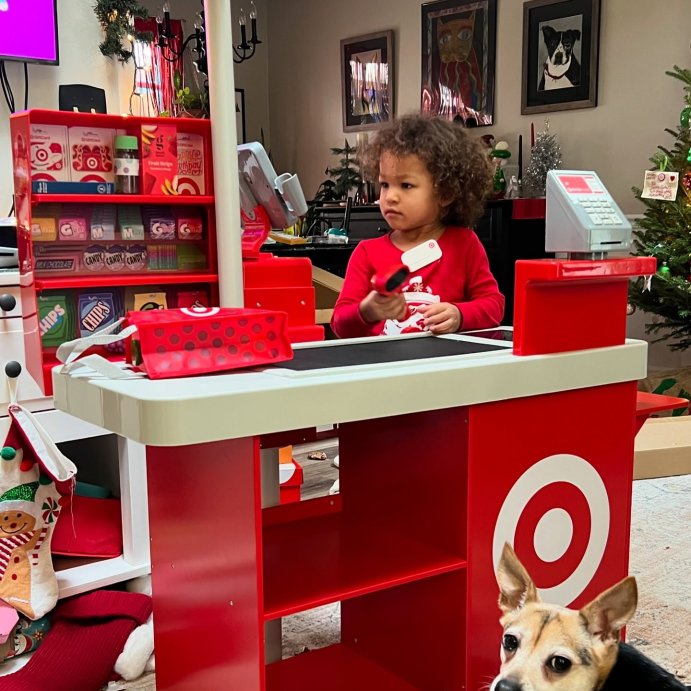 user image by @aaronrichardson_official, Target Toy Checklane: Pretend Shopping Accessories, Play Money, Toy Cash Register, Batteries Required, Ages 3+