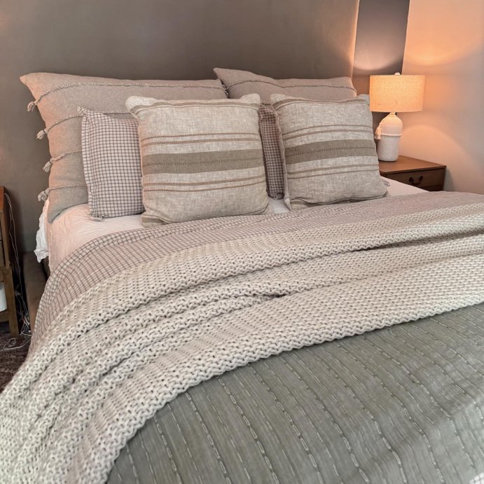 user image by @courtneyytuinstra, Euro Traditional Woven Stripe Decorative Throw Pillow Green - Threshold&#8482;