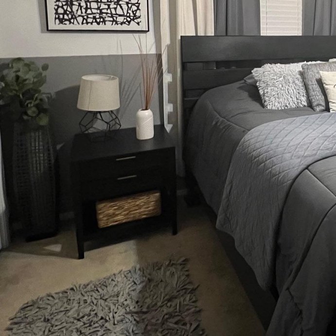 user image by @tanyela87, East Bluff 2 drawers Woven Accent Table Black - Threshold™ designed with Studio McGee