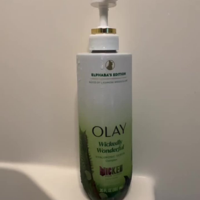 user image by @jamieemarie12, Olay Limited Edition Elphaba&#39;s Serum Wicked Hydrating &#38; Renewing Body Wash - Cashmere Woods &#38; Lime Scent- 20 fl oz