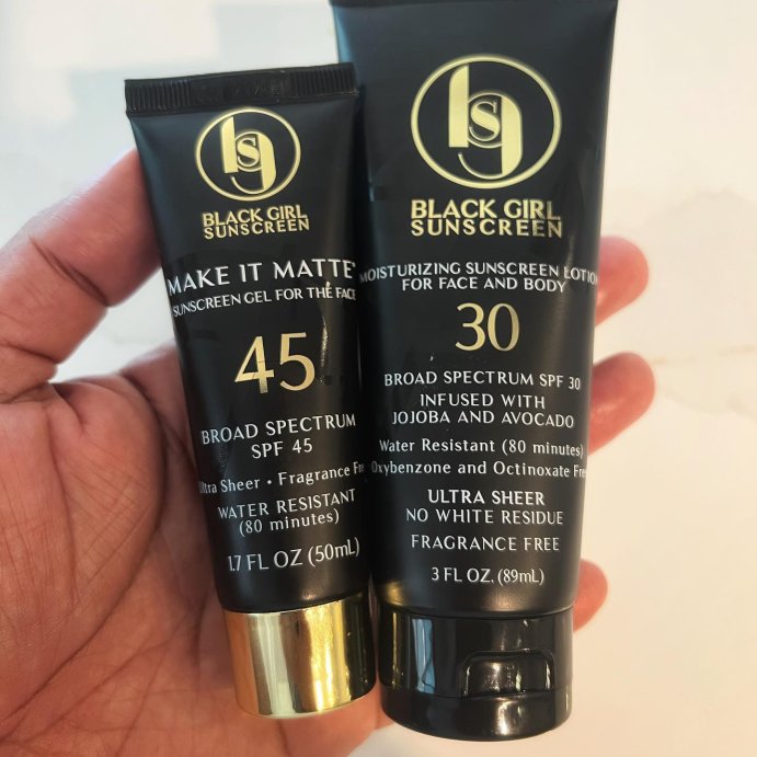 user image by @sneakerboxclyde, Black Girl Sunscreen Broad Spectrum Infused with Jojoba Oil - SPF 30 - 3 fl oz