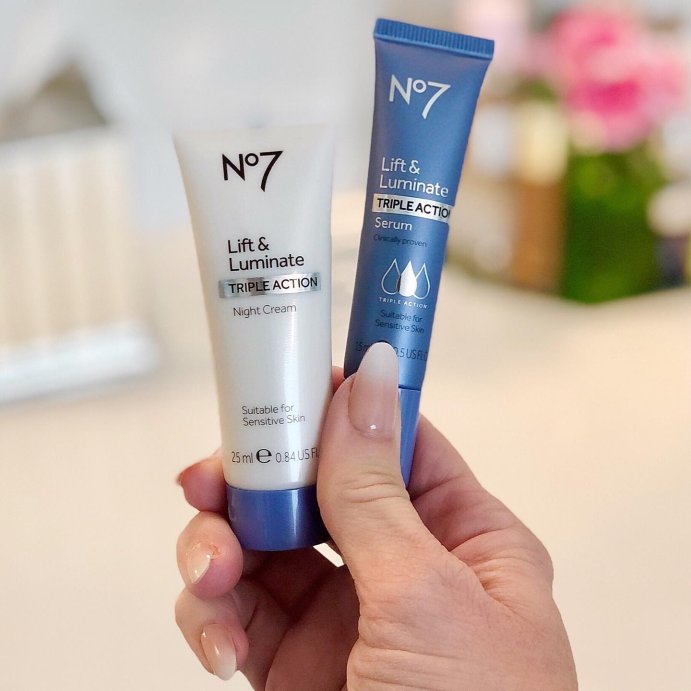 user image by @jennysuemakeup, No7 Lift &#38; Luminate Triple Action Face Serum - 1.69 fl oz