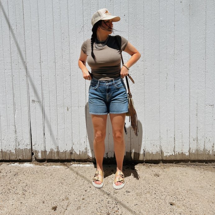 user image by @cydnee.janae, Women's Slim Fit Short Sleeve Ribbed T-Shirt - A New Day™