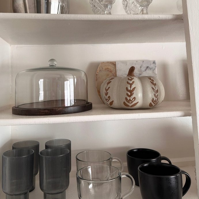 user image by @allthingsstepheni, 9" Wood & Glass Covered Dessert Storage - Hearth & Hand™ with Magnolia