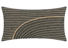 Shop Rafael Cotton Pillow 12x22 Black/Jute and more