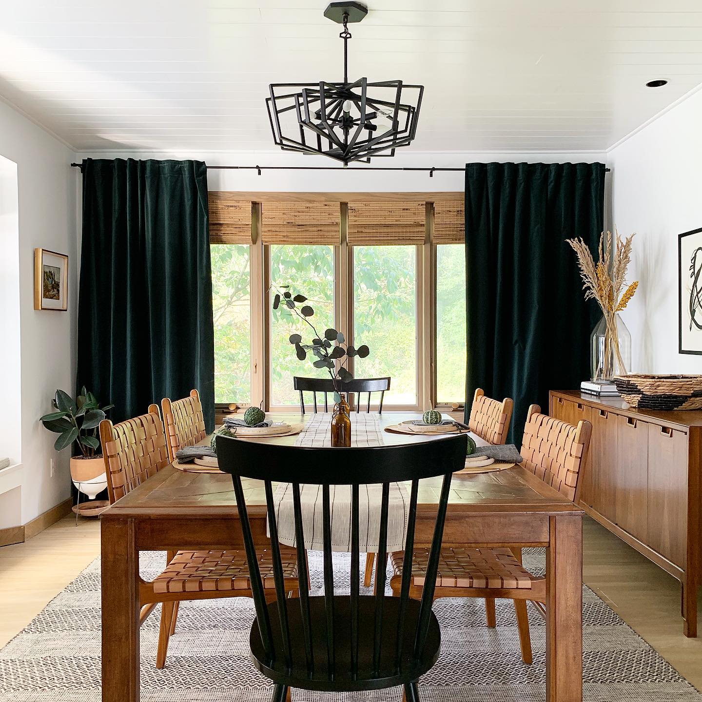 Natural Scandinavian dining Instagram Post