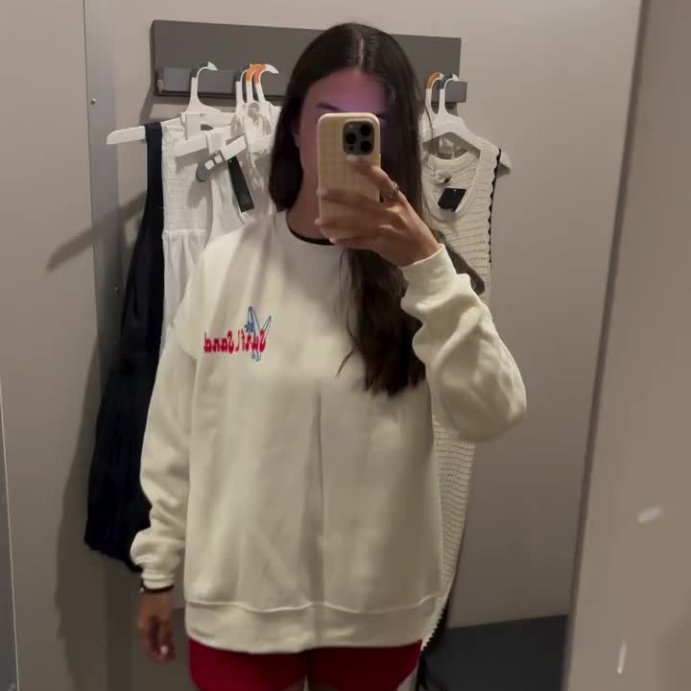 user image by @laurcunninghamm, Women's Oversized Graphic Pullover Sweatshirt - Wild Fable™