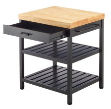 Shop Îlot de cuisine CANVAS Vernon avec dessus bloc de boucher and more