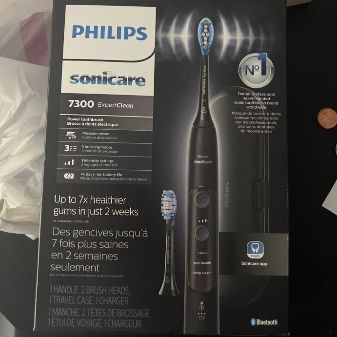 user image by Kyle Betoney, Philips Sonicare ExpertClean 7300 Rechargeable Electric Toothbrush - HX9610/17 - Black