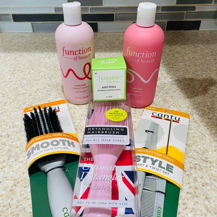 user image by @mariines__, Function of Beauty Curl Definition #HairGoal Add-In Booster Treatment Shots with Flaxseed Oil - 2pk/0.2 fl oz