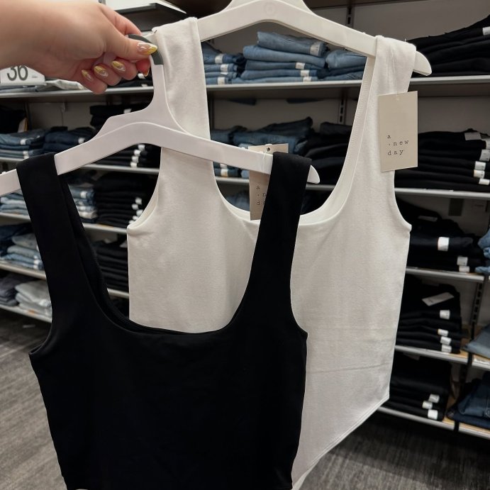 user image by @lexichanell, Women's Seamless Tank Bodysuit - A New Day™