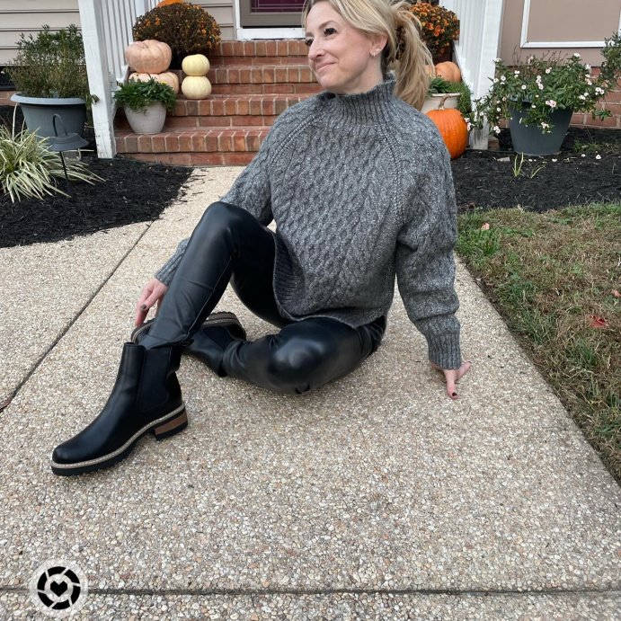 user image by @trilbystyle, Women's High Waisted Faux Leather Leggings - A New Day™