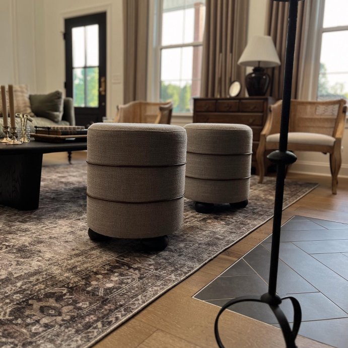 user image by @sosimplyjessica, Catalina Round Ottoman - Threshold™ designed with Studio McGee